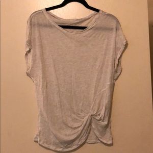 Short-sleeve Lululemon front tie tee shirt